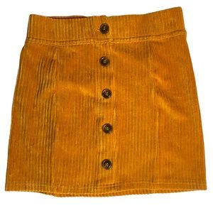 Blue Spice Orange Velvet Girl Skirt